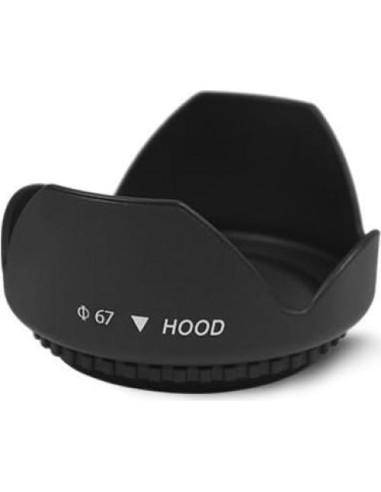 Capucha de lente 67mm Big Mike's para Canon, Nikon, Sony y más