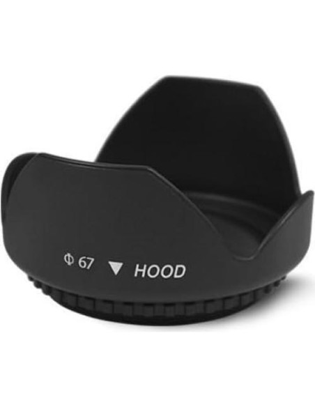Capucha de lente 67mm Big Mike's para Canon, Nikon, Sony y más