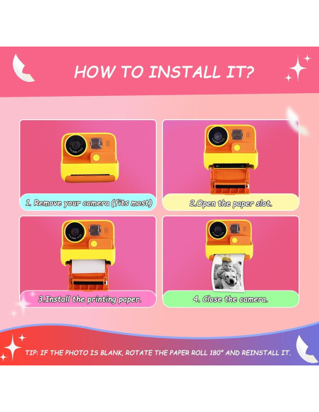 15 Rollos de Papel de Recarga MIARALA para Cámara Instantánea