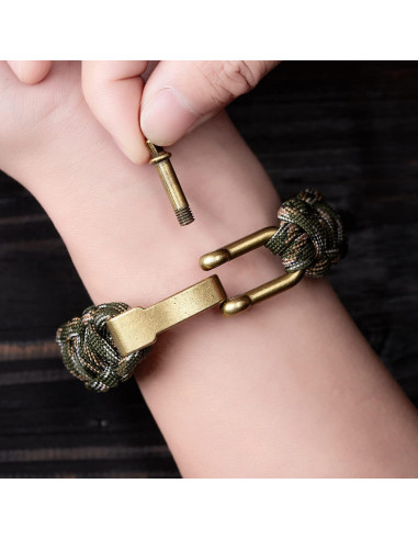 Pulsera Paracord Táctica de Supervivencia CHENXIKK - Ajustable 22.86 cm