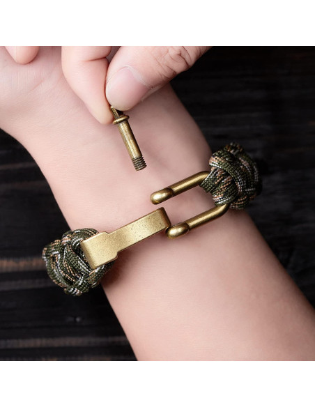 Pulsera Paracord Táctica de Supervivencia CHENXIKK - Ajustable 22.86 cm