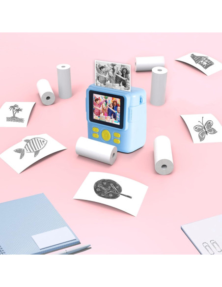 12 Rollos de Papel Térmico Hikkon para Impresión Instantánea