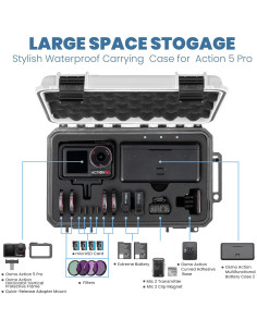 Estuche Duro Impermeable FLYDrone para DJI Osmo Action 5 Pro/4 2