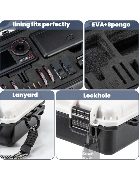 Estuche Duro Impermeable FLYDrone para DJI Osmo Action 5 Pro/4