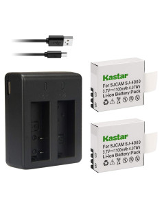 Baterías Kastar (2) + Cargador USB Dual para SJ4000 SJ5000