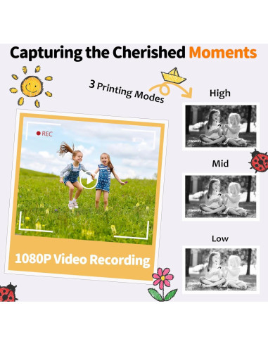 Cámara Instantánea JOYTRIP para Niños 48MP Video 1080P