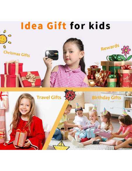 Cámara Instantánea JOYTRIP para Niños 48MP Video 1080P