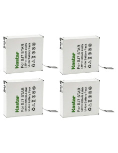 Kastar Paquete de 4 Baterías Litio-Ion para SJCAM SJ7 Star