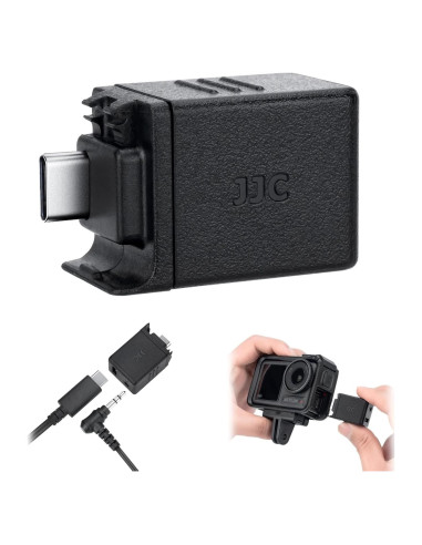Adaptador de Micrófono JJC para DJI Osmo Action 5 Pro/4