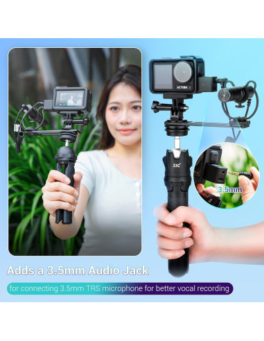 Adaptador de Micrófono JJC para DJI Osmo Action 5 Pro/4