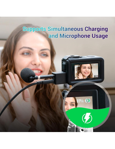 Adaptador de Micrófono JJC para DJI Osmo Action 5 Pro/4