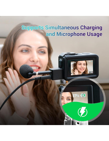 Adaptador de Micrófono JJC para DJI Osmo Action 5 Pro/4