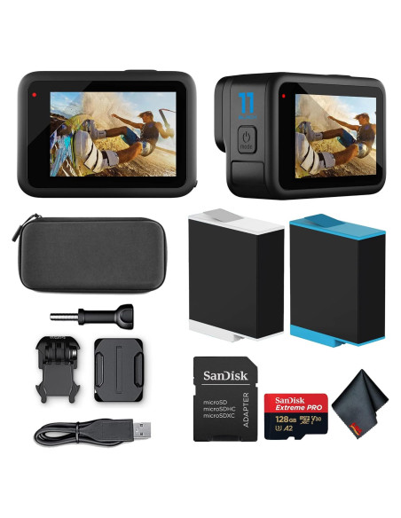 GoPro Hero 11 Black - Cámara de Acción 5.3K, 27MP, 128GB