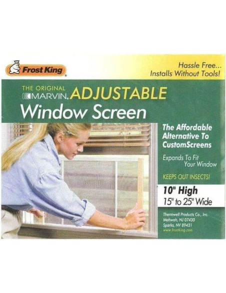 Pantalla de Ventana Ajustable W.B. Marvin 25cm x 38-64cm