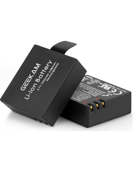 Paquete de 5 Baterías Recargables 1350mAh + Cargador USB GeeKam