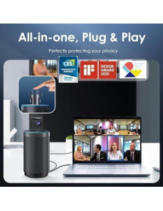 Cámara de Conferencia KanDao Meeting 360, 8K, 8 Micrófonos, 20W 2