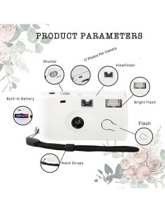 Paquete de 8 Cámaras Desechables Flash 35mm ISO 200 2