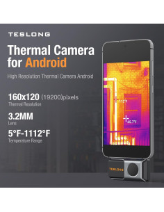 Cámara Térmica Teslong TTM160P 160x120 para Android 2