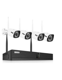 Sistema de Cámara de Seguridad Inalámbrica EVERSECU 4CH 2MP HD