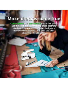 Máquina de Coser Eléctrica de Mano Aovly A12 Mini Blanca 2