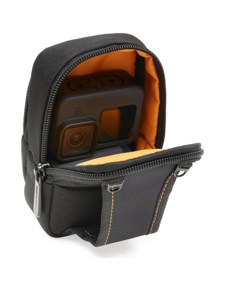 Funda Grande para Cámara Compacta Amazon Basics Negra 15.2x10.2x5.1cm