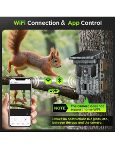 Cámara de sendero solar VIDVIS 4K 64MP visión nocturna IP66 2