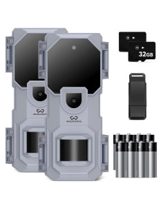 Cámara de sendero WOSPORTS H41-2 32MP 1080P con SD 32GB