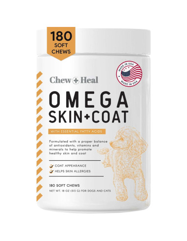 Golosinas Masticables de Aceite de Salmón Chew + Heal 180 Unidades