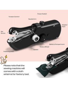 Máquina de Coser Portátil Caydo S-043W con Accesorios 2