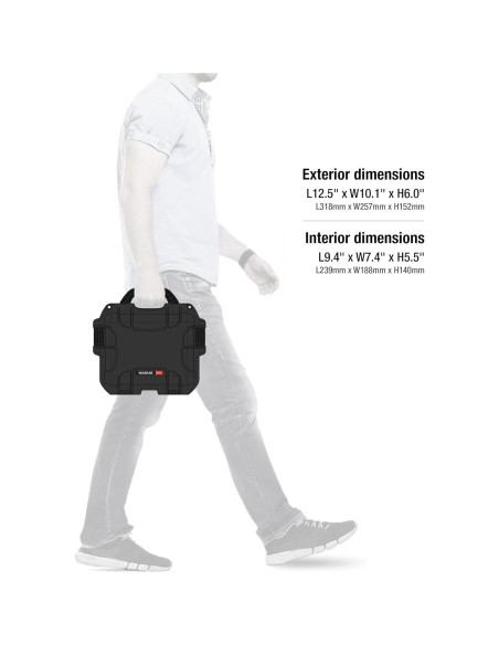 Funda Dura Impermeable Nanuk 905 para Cámara Compacta - Negra