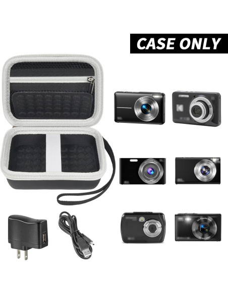 Funda de Cámara Compacta Boobowl para KODAK y Canon - Negro