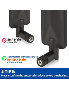 Antena de Cámara de Trail Bingfu 4G LTE 9dBi RP-SMA Macho - Paquete de 4 2