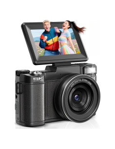 Cámara Digital 64MP WONNIE CD-R2 con Zoom 18X y Pantalla 3"