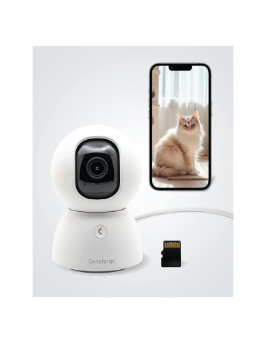 Cámara de Seguridad Interior Sensforge SF-C2 2.5K Wi-Fi Pan-Tilt