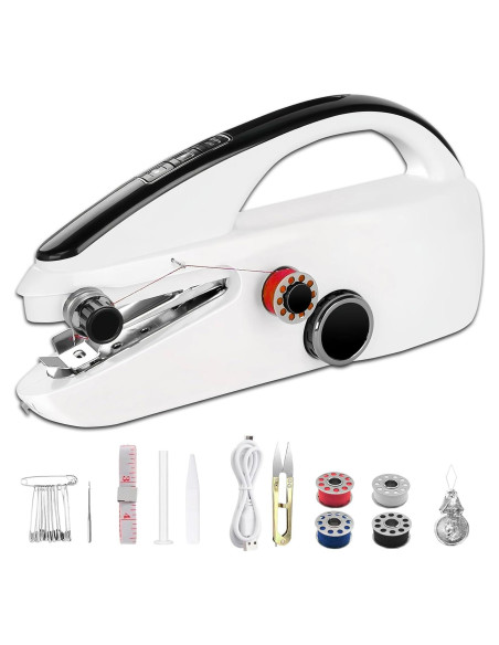 Máquina de Coser de Mano VividLife Mini Doble Velocidad 390g