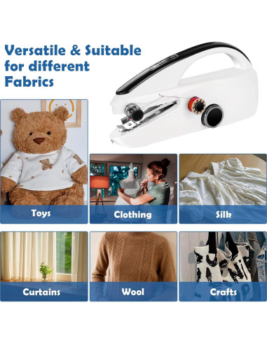 Máquina de Coser de Mano VividLife Mini Doble Velocidad 390g