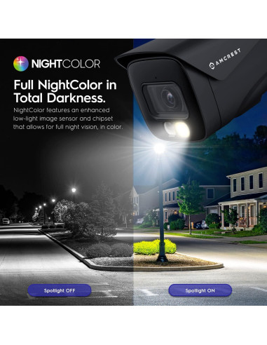 Cámara IP PoE Amcrest UltraHD 4K 8MP Visión Nocturna 15m