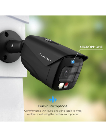 Cámara IP PoE Amcrest UltraHD 4K 8MP Visión Nocturna 15m