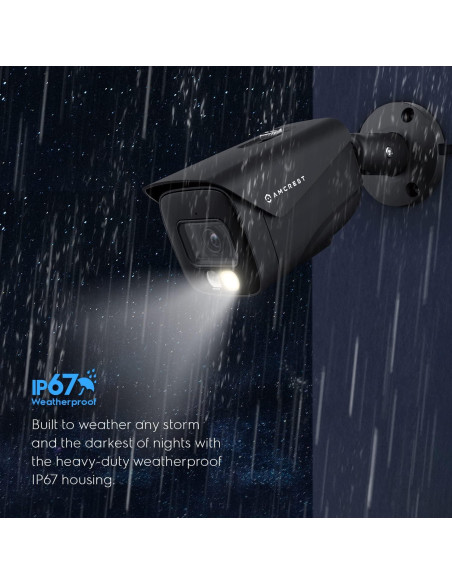 Cámara IP PoE Amcrest UltraHD 4K 8MP Visión Nocturna 15m