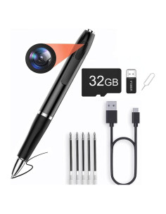 Bolígrafo Cámara Espía MEYCHEERY 32GB HD 1080P Portátil