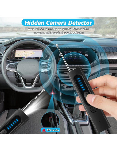 Detector de Cámaras Ocultas Qnmittry GSRE, Antiespía, 5 Niveles