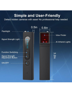 Detector de cámaras ocultas y GPS Bagandcute X13, 30H uso 2