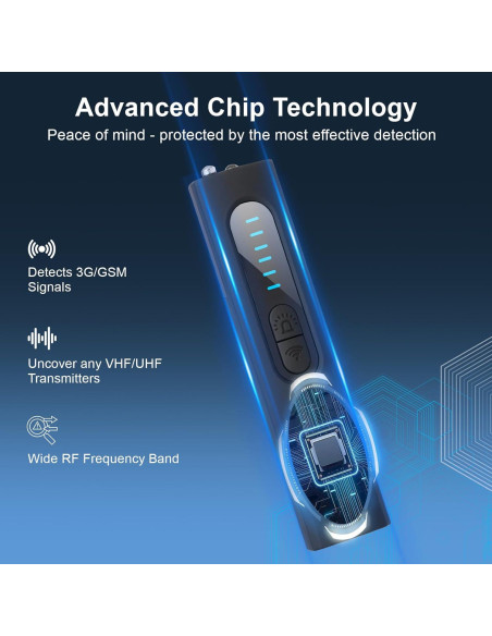 Detector de cámaras ocultas y GPS Bagandcute X13, 30H uso
