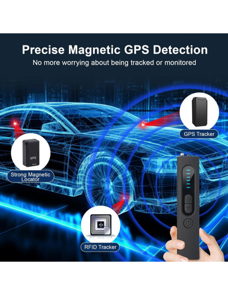 Detector de cámaras ocultas y GPS Bagandcute X13, 30H uso
