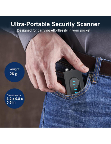 Detector de cámaras ocultas y GPS Bagandcute X13, 30H uso