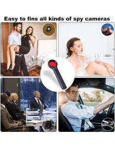 Detector de Cámaras Ocultas Huihe Y3 - 4 Niveles Sensibilidad 2