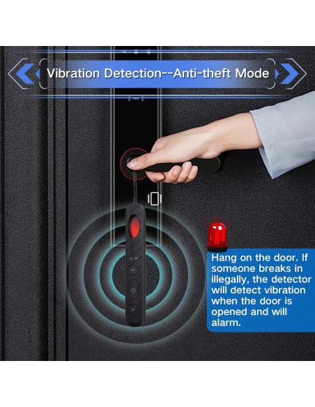 Detector de cámaras ocultas AiLuce portátil 5 niveles sensibilidad