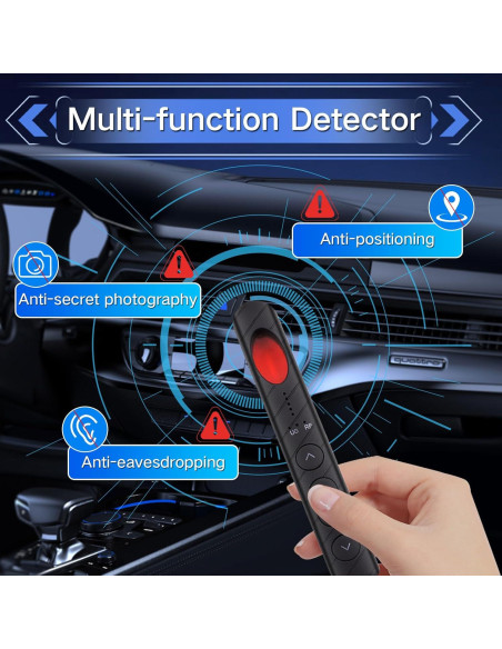 Detector de cámaras ocultas AiLuce portátil 5 niveles sensibilidad