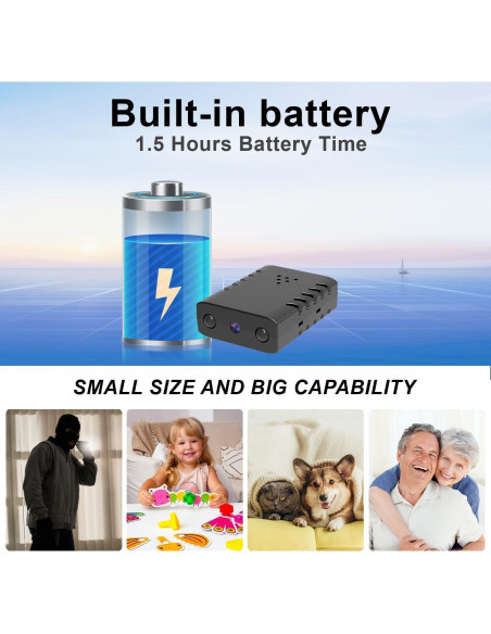 Cámara Oculta Inalámbrica HD 1080P XDWIFI - Visión Nocturna