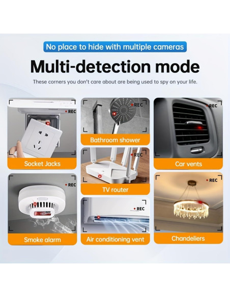 Detector de Cámaras Ocultas Hypefinity, 5 Niveles de Sensibilidad